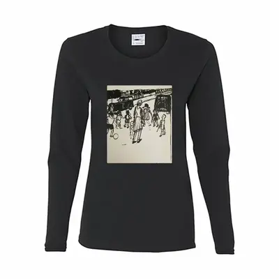 Women Street Kids Long Sleeve T-Shirt (Cotton)