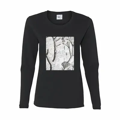 Women Trees Long Sleeve T-Shirt (Cotton)