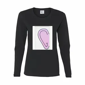 Women At Last A Picture I Can Talk To Long Sleeve T-Shirt (Cotton)