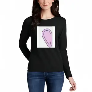 Women At Last A Picture I Can Talk To Long Sleeve T-Shirt (Cotton)