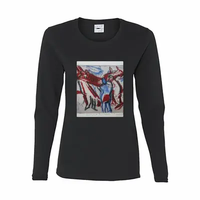 Women Smithfield Meat Market Long Sleeve T-Shirt (Cotton)