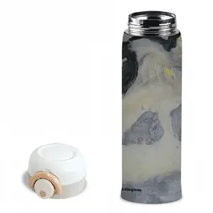 Bird In Silver And Black Thermos Cup (11oz/340ml)