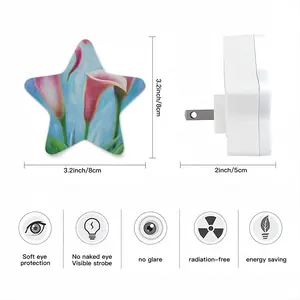 Calla Lilies Sensor Night Light (Star)