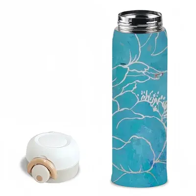 Turquoise Peony Thermos Cup (11oz/340ml)