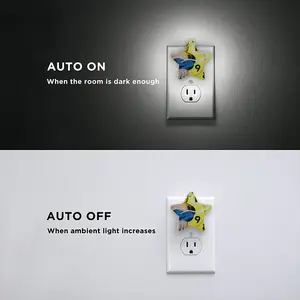 Bang Bang Interior Decor Gift Street Art Sensor Night Light (Star)