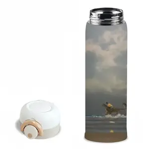 Beach With Riders Thermos Cup (11oz/340ml)