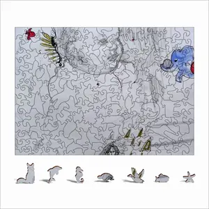 Baby - Drawing Pencil Animal Module Puzzle (Horizontal)