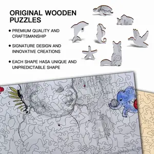 Baby - Drawing Pencil Animal Module Puzzle (Horizontal)