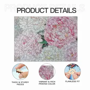 Large Peony Palette Knife Animal Module Puzzle (Horizontal)