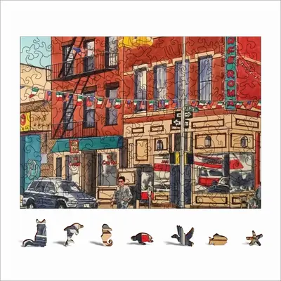 Cafe Roma Little Italy New York City Animal Module Puzzle (Horizontal)