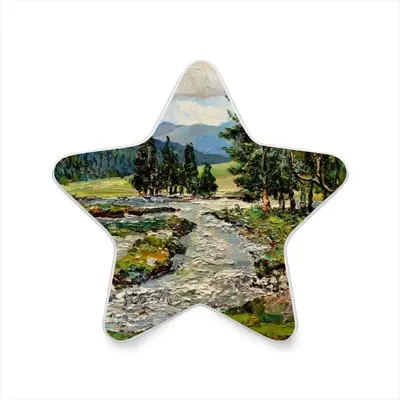 Scenic Mountain River Sensor Night Light (Star)