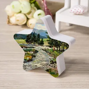 Scenic Mountain River Sensor Night Light (Star)