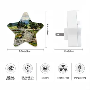 Scenic Mountain River Sensor Night Light (Star)