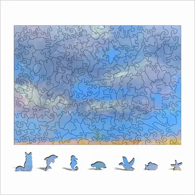 Cloudy Day Animal Module Puzzle (Horizontal)