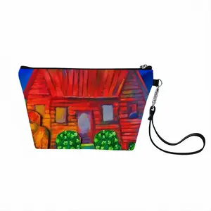 Red House With Miles Handheld Makeup Bag