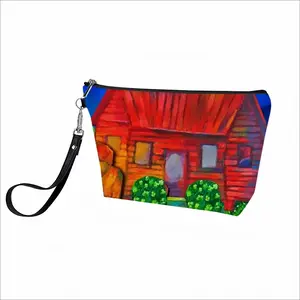 Red House With Miles Handheld Makeup Bag