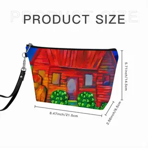 Red House With Miles Handheld Makeup Bag