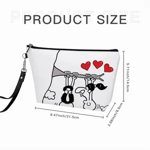 Love Is Everywhere Handheld Makeup Bag