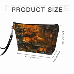 The Gold Of The Night Handheld Makeup Bag