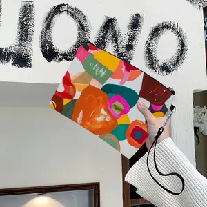 Pseudo Geometric I Handheld Makeup Bag