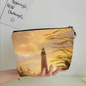 The Lighthouses Light Outside Handheld Makeup Bag