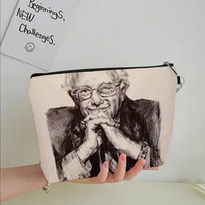 Bernie Sanders Handheld Makeup Bag