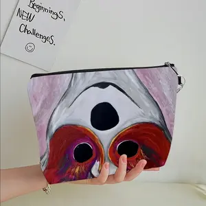 Portrait Of My Dog Li Handheld Makeup Bag