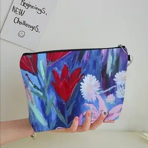 Lilies In The Evening Handheld Makeup Bag