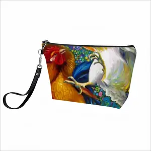 Fighting Roosters Handheld Makeup Bag