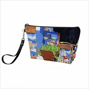 Santorini Shop In Oia Handheld Makeup Bag