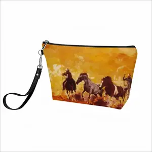 Fire In The Meadow Handheld Makeup Bag