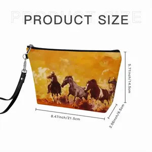 Fire In The Meadow Handheld Makeup Bag