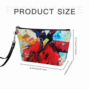 The Red Kiss Handheld Makeup Bag