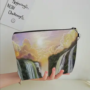 Among The Waterfalls Handheld Makeup Bag