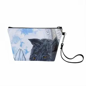 Wolf - Animals Wild Collage Design Decor Ideas Interior Handheld Makeup Bag