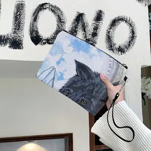 Wolf - Animals Wild Collage Design Decor Ideas Interior Handheld Makeup Bag