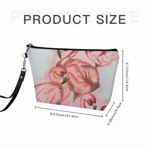 Flamingo Handheld Makeup Bag