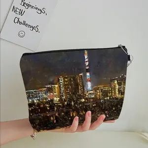 Moscow Tv Tower Handheld Makeup Bag