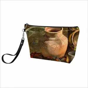 Ceramic Tableware Handheld Makeup Bag