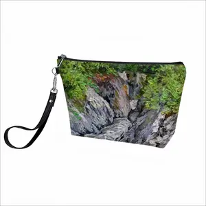 Oil Landscape Rocky Gorge With Rough River Handheld Makeup Bag