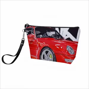 Porsche Turbo Red Handheld Makeup Bag