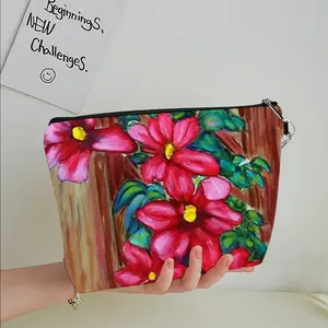 Climatis On Fence Handheld Makeup Bag