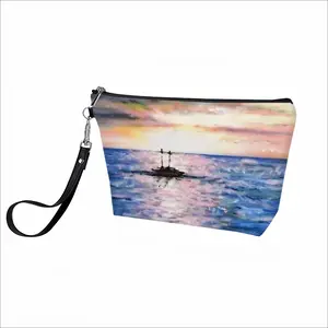 Jamaica Sunset Handheld Makeup Bag