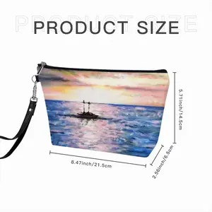 Jamaica Sunset Handheld Makeup Bag