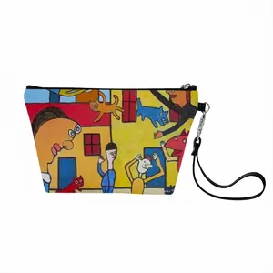 Street Scene Handheld Makeup Bag