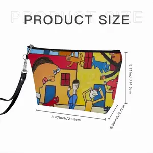 Street Scene Handheld Makeup Bag