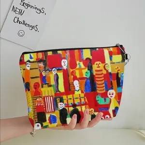 Supermarket Scene Handheld Makeup Bag