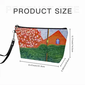 Verdant Curtain Handheld Makeup Bag