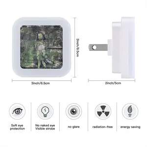 Alone With Cat Sensor Night Light (Square)