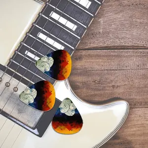 Two Heads And Spectral Landscape (Preliminary Stage) Guitar Pick